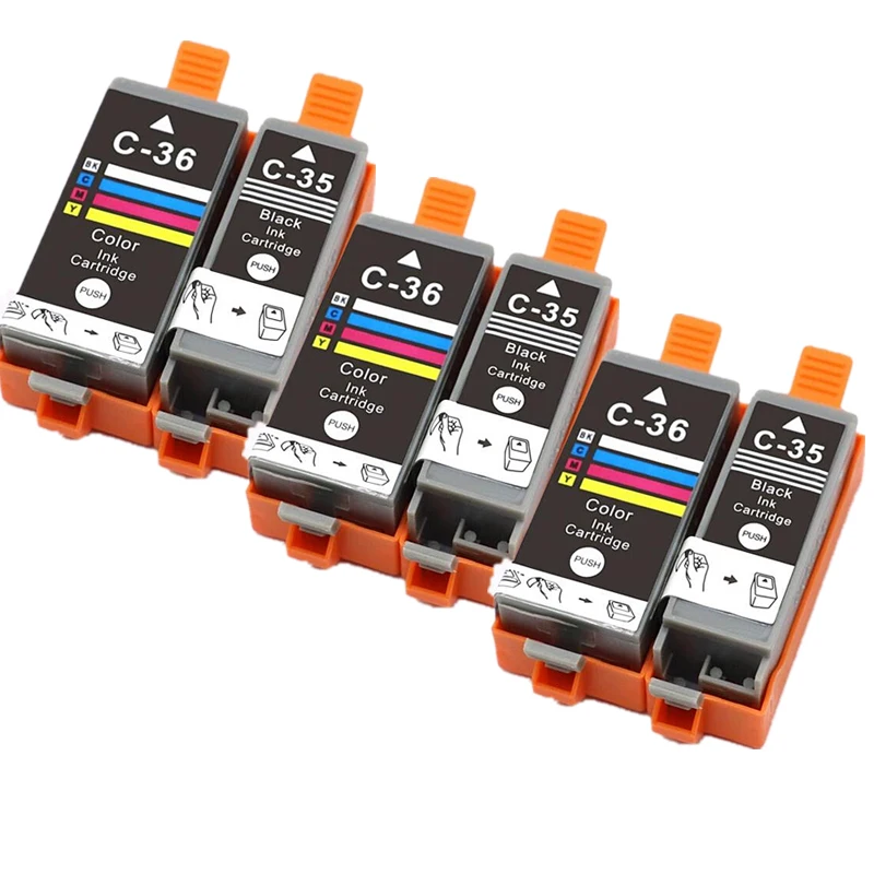 3setcartucho Para Canon Pgi35 Cli36 Cli-36 Cli 36 Para Canon Pixma Ip100b Ip100 Ip100 Mini 260 320