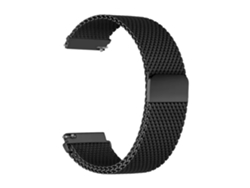 Correa de malla milanesa para smartwatches negra de 22 mm Inf.