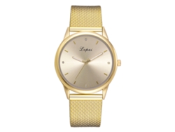 Reloj De Pulsera De Cuarzo Para Mujer Con Correa De Silicona Lvpai (dorado)