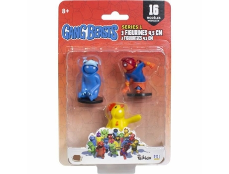 Figura de Jugar LANSAY Gang Beasts Lot #2 4,5 cm 3 Piezas (Edad Mínima Recomendada: 8 años)