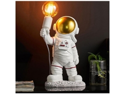 2026-lâmpada De Parede Astronauta E27 Resina Moderna Decoração Quarto Criança Sala Iluminação Lar
