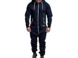 2026-mono Hombre Con Capucha Cremallera Para Invierno Traje Casual Sudadera De Algodón Mezclado