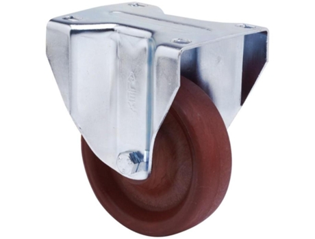 Rueda fija 17zv150-td resina marron eje liso ALEX