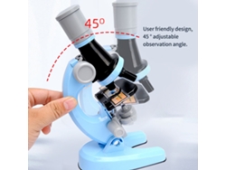 Kit De Microscopio Científico 100x/400x/1200x, Juguete Stem Para Estudiantes Principiantes