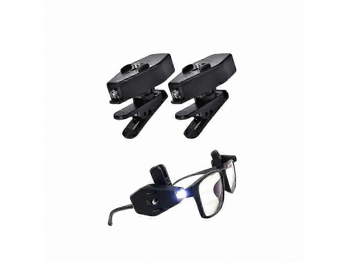 Lámpara de lectura LED para gafas, flexible, con clip y compatibilidad universal. Nostalgia88