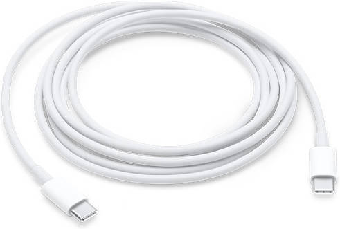 Cable Apple Usbc 2 de carga 2.0 mll82zma conector tipo blanco metros 2m 2mt