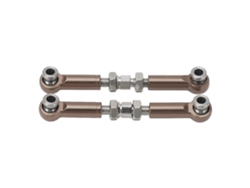 2 Piezas De Brazo Servo De Conexión De Aluminio Para Viga De Dirección Rc Para Coches Rc Mjx 14210 14209 16208 16209 1/14 Color Titanio