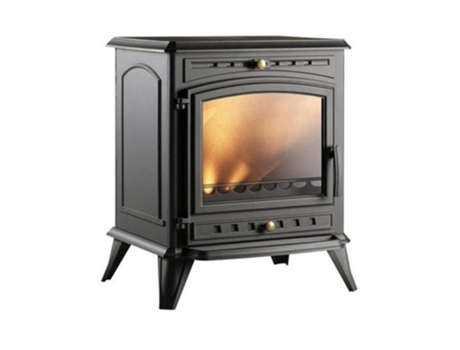 Estufa de leña de hierro fundido antracita de 8kw 9166-44 - INVICTA