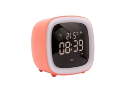 Reloj Recargable De Color Naranja Con 3 Ajustes, Indicador Luminoso Y Temperatura (12-24 H).