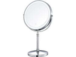 Espejo De Maquillaje Iluminado 8", 10x Magnificación Doble Lado Regulable Usb Recargable Con Luz Led