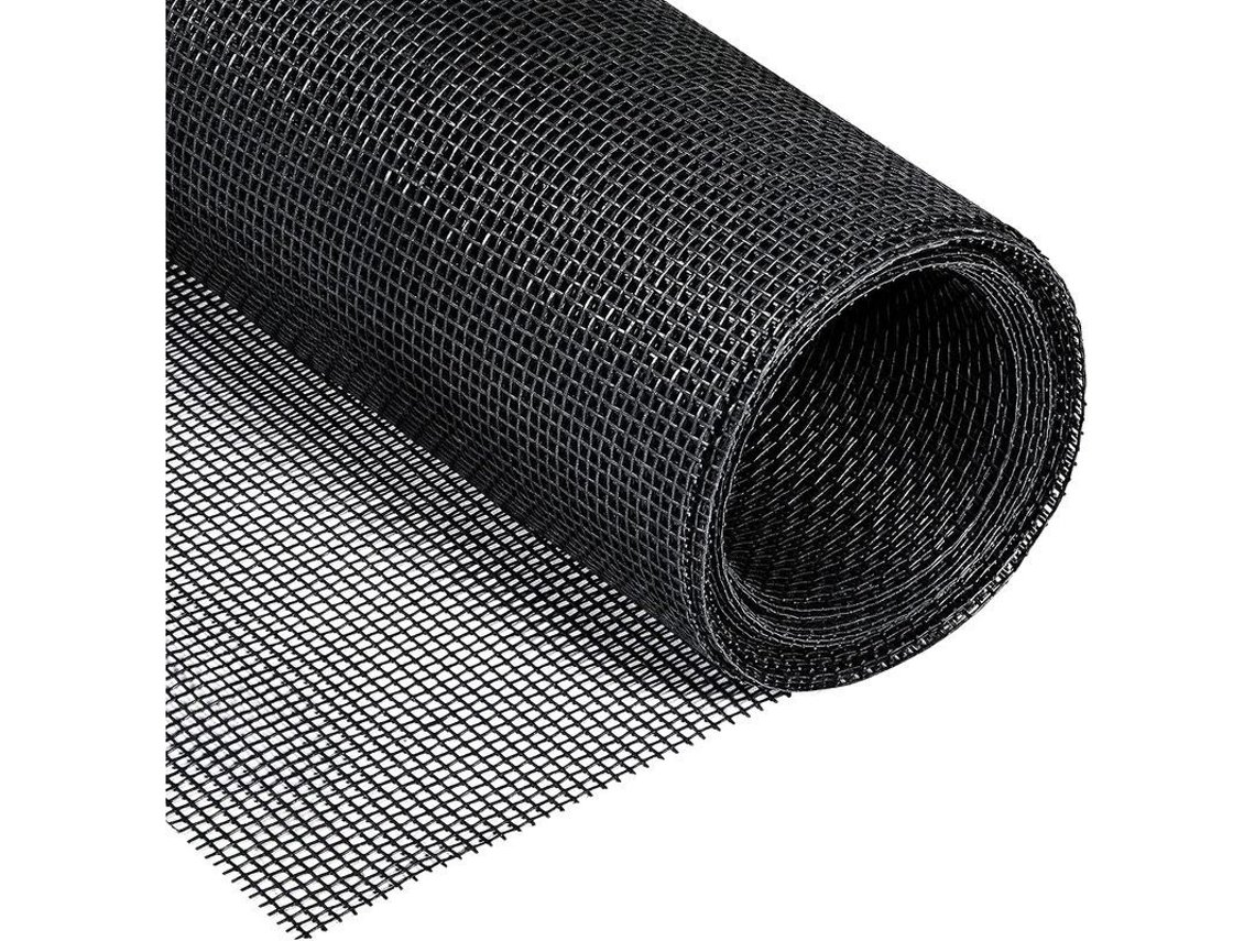 2026-28943-malla Mosquitera A Medida 1.22x2.54cm Fibra De Vidrio Resistente A Uv Color Negro