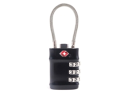 (negro) Candado Impermeable Para Equipaje, Candado De Combinación Inteligente, Candado De Cable De Acero