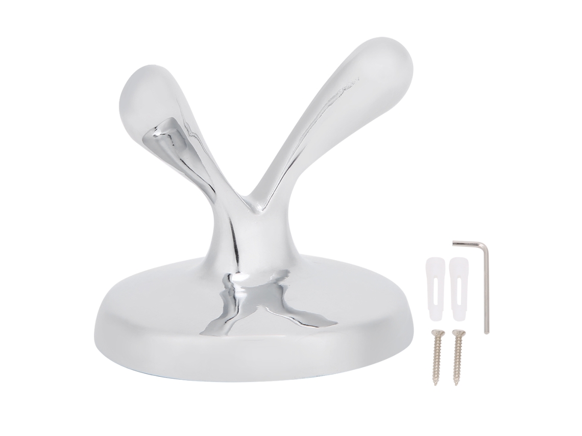 Gancho Doble De Acero Inoxidable Para Toallas Y Ropa, Montado En La Pared, Baño Moderno