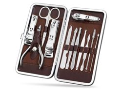 Set De Manicura De 12 Piezas Con Tijeras Y Cortaúñas De Acero Inoxidable Para Manicura Personal.