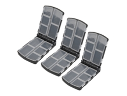 Caja Semiautomática De 3 Piezas Para Aparejos De Pesca, Organizador De Señuelos Y Cebos Con Compartimentos Personalizables.