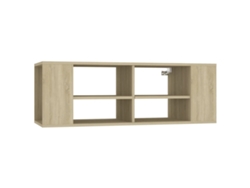 Mueble de TV de pared en madera de roble, Sonoma, MAISON EXCLUSIVE (37x37x72 cm)