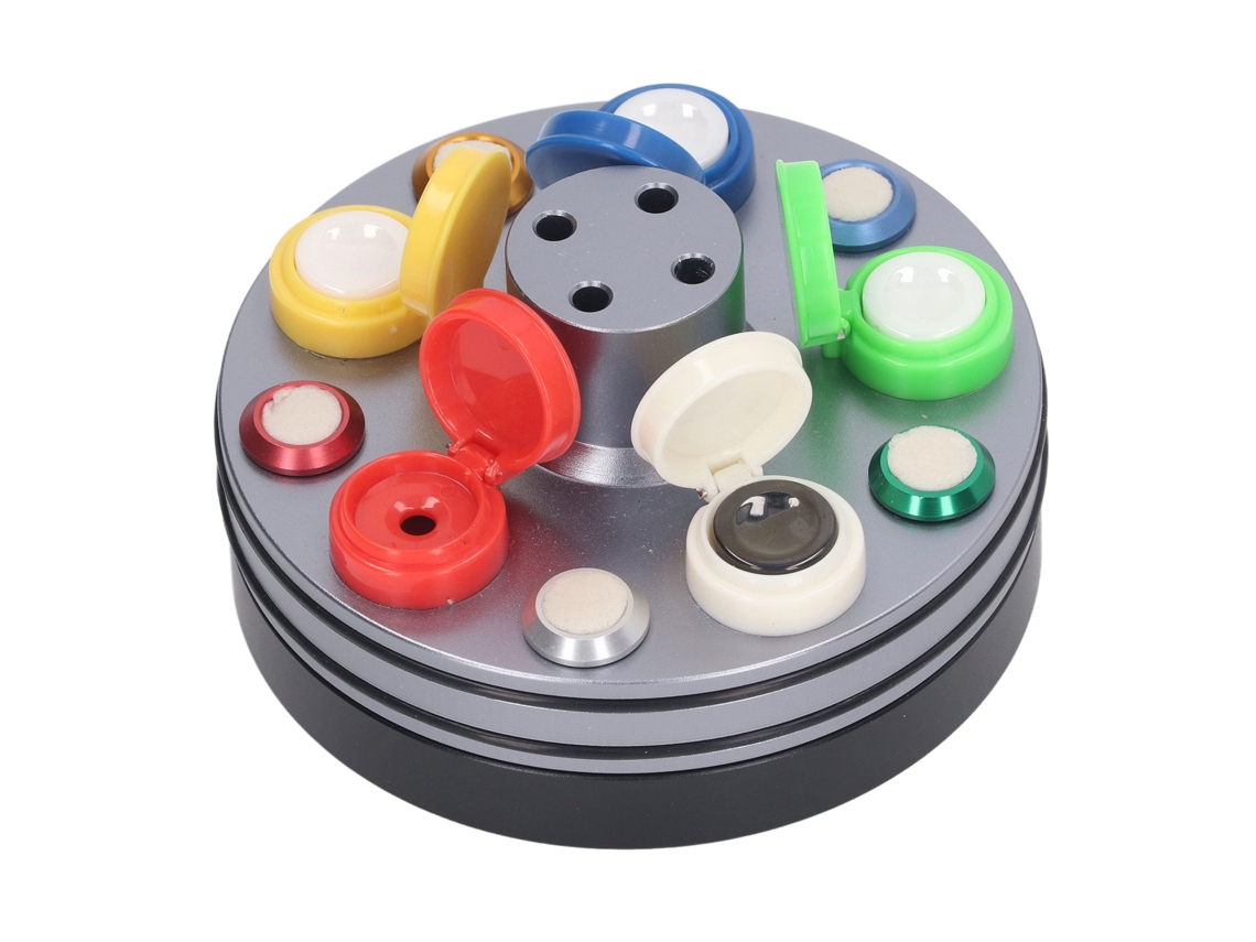 Caja giratoria para relojes (cinco colores, acero aleado)