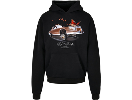 Sweatshirt para Unisexo MISTER TEE (3XL - Algodón - Negro)