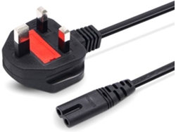 Cable de Alimentación Tipo 8 con tomas Inglesa UK (1,5m)