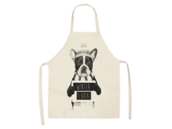 Delantal de cocina impermeable con bonito estampado de perro de dibujos animados