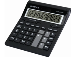 Calculadora Básica OLYMPIA LCD 612 SD Negro (12 dígitos)