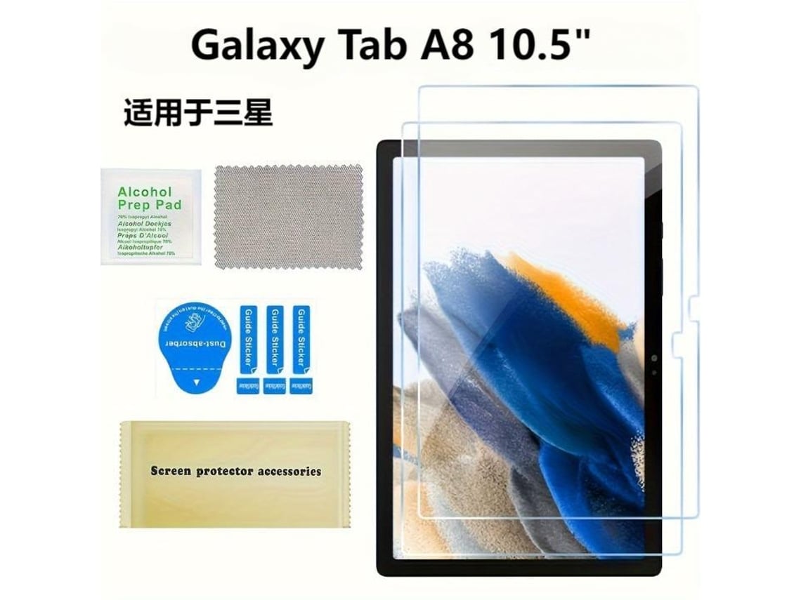 Protectores de pantalla de vidrio templado para tabletas Samsung. Samsung Galaxy Tab A8 de 10.5 pulgadas.