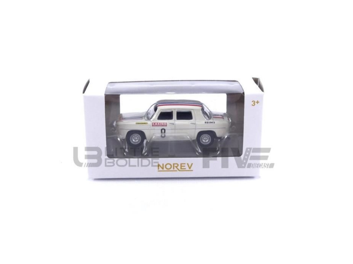Norev Coche de colección en miniatura 1/64 Renault 8 Gordini Historic Racing 2014 Crema 310947