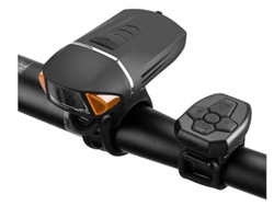 Luces Bicicleta 350lumens Timbre Ipx8 Hibrido/carretera Negro Yizhood