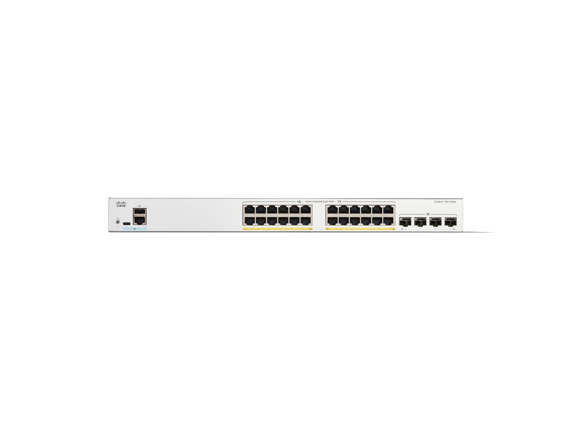 Switch CISCO C1200-24FP-4G (Blanco - RJ45 x 24)