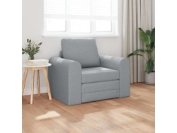 Sofá-cama 2-en-1 Gris Claro 98x71x83 Cm Tela Wsd362233