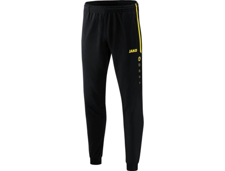 Pantalones para Niño JAKO Competition 2.0 Negro, Amarillo para Fútbol (5-6 anos)