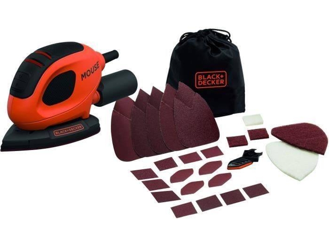 Black+decker Bew230bc Lijadora detalle mouse 55w 11.000rpm orbita 1.5mm incluye 15 accesorios y bolsa decker bla5035048709375