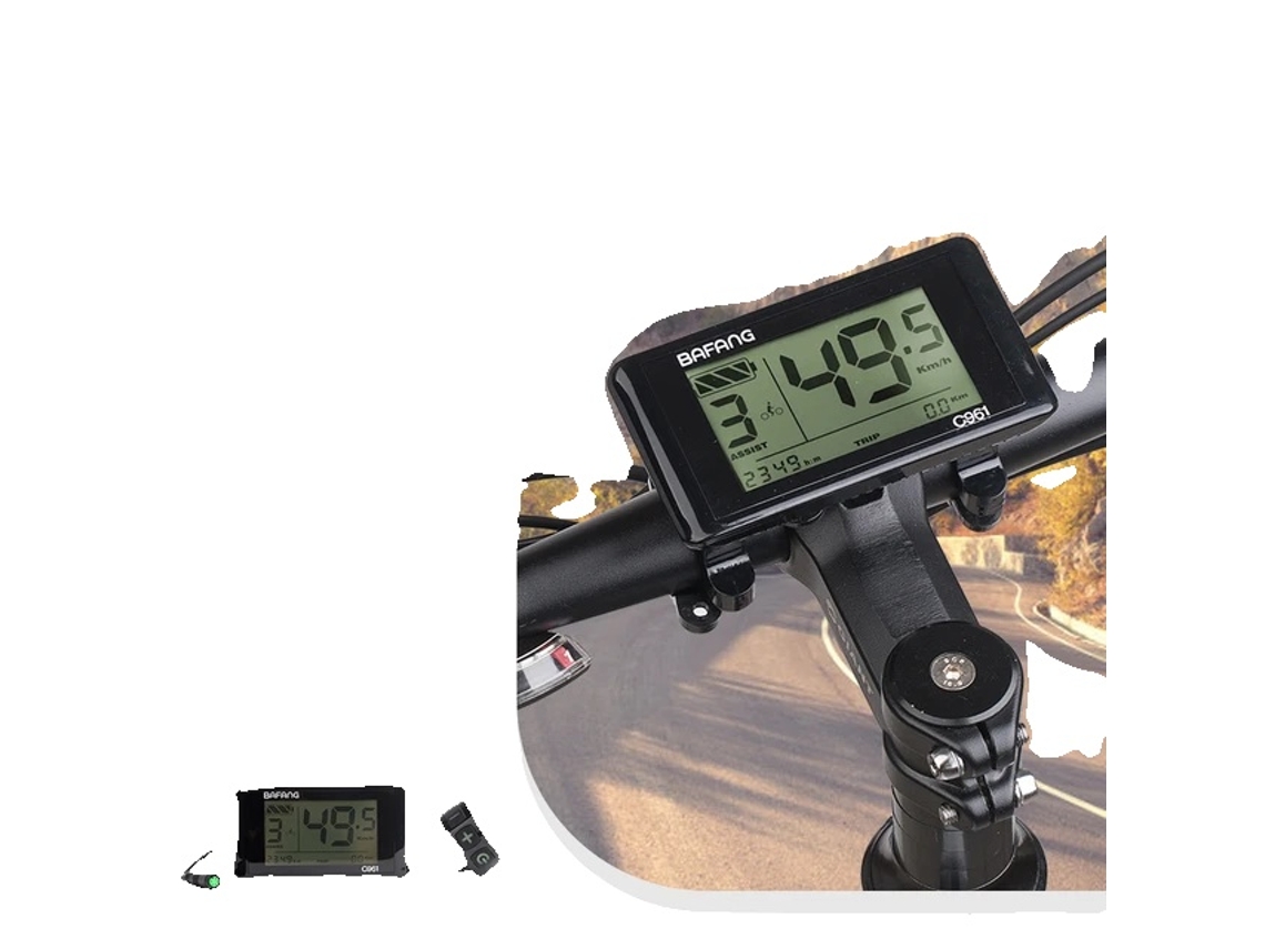Kits de bicicleta eléctrica con pantalla LCD a color, compatibles con Bafang 8fun y motor OEM C961.