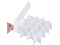 Divisor de cajones para calcetines y ropa interior, organizador de cajones ajustable, organizador de almacenamiento profundo DIY con construcción