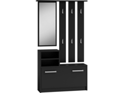 Recibidor TOP E SHOP GAR CZERŃ Negro Plateado Laminado Plástico