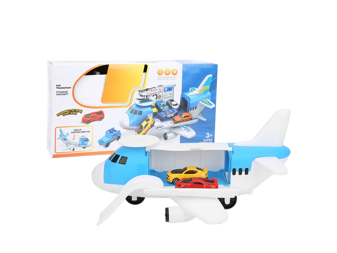 Avión De Juguete De Transporte Por Inercia Para Armar Y Guardar, Ideal Para La Educación Temprana De Los Niños.