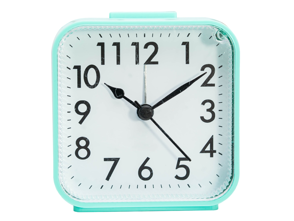 2026-reloj Despertador Analógico Pequeño Batería Funciona Alarma Fuerte Snooze Luz Viaje Dormitorio Escritorio Verde
