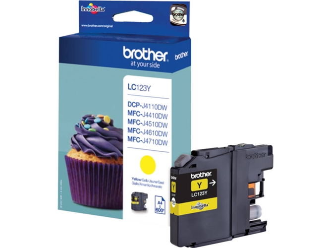 Cartucho de tinta BROTHER LC-123Y
