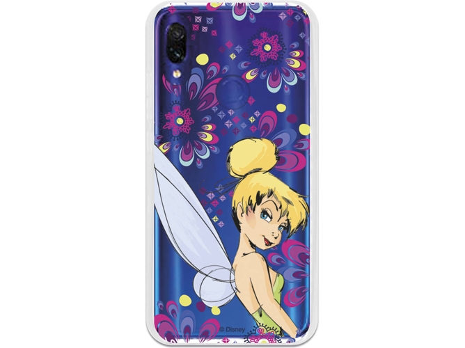 Carcasa Xiaomi Redmi 7 DISNEY Campanilla Flores Multicolor