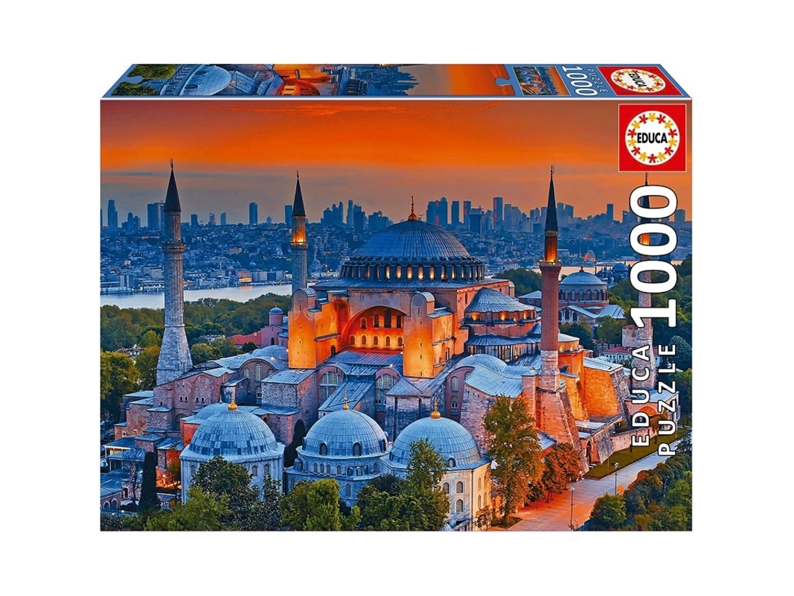 Rompecabezas de 1000 piezas con la imagen de la Mezquita Azul de Estambul (educa 19612)