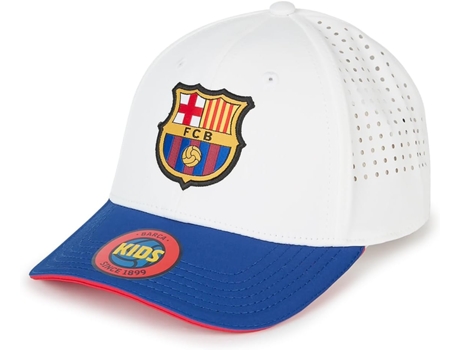 Gorra FC BARCELONA Blanco y Azul Junior