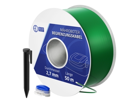 Cable delimitador universal para robots cortacésped jardín alambre 50mclavijas ECD GERMANY