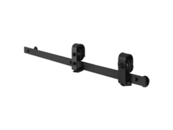 Juego de Rieles Plegables para Puertas Correderas 1016mm Negro, Acero al Carbono, Hasta 150kg Tekmaquinas