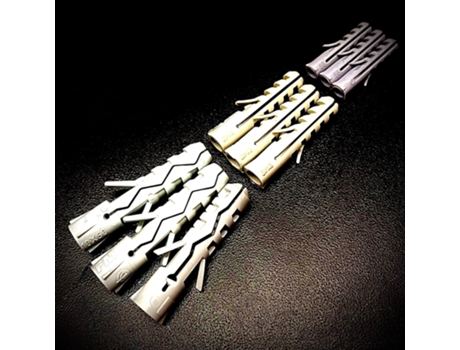 5mm - 14mm Espigones de fijación con tornillo de nylon y alas 12mm x 60mm 800Unidades