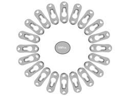 50 Piezas Gancho De Ojo De Llave De Metal Invisible Para Armarios Marcos Y Espejos 43x16mm