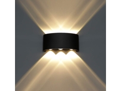 Aplique De Pared Led Moderno E Impermeable De Aluminio Con Iluminación Integrada.