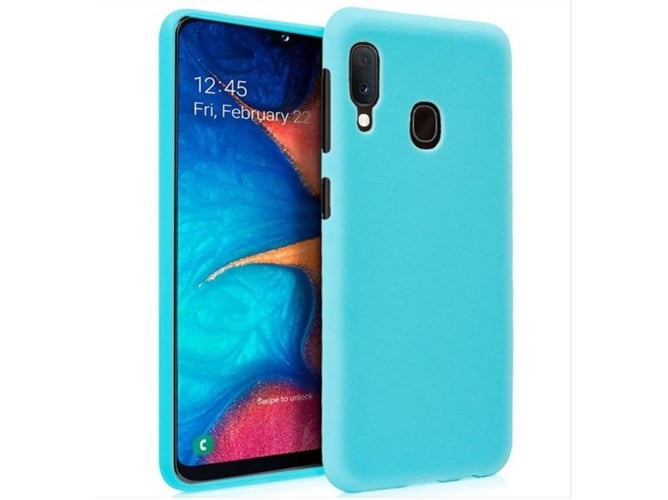 Carcasa Samsung Galaxy A20 COOL Silicona Azul