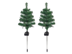 Rebe-luces De Navidad Solares Para Árbol Led Coloridas Exteriores Impermeables Jardín Patio Paisaje