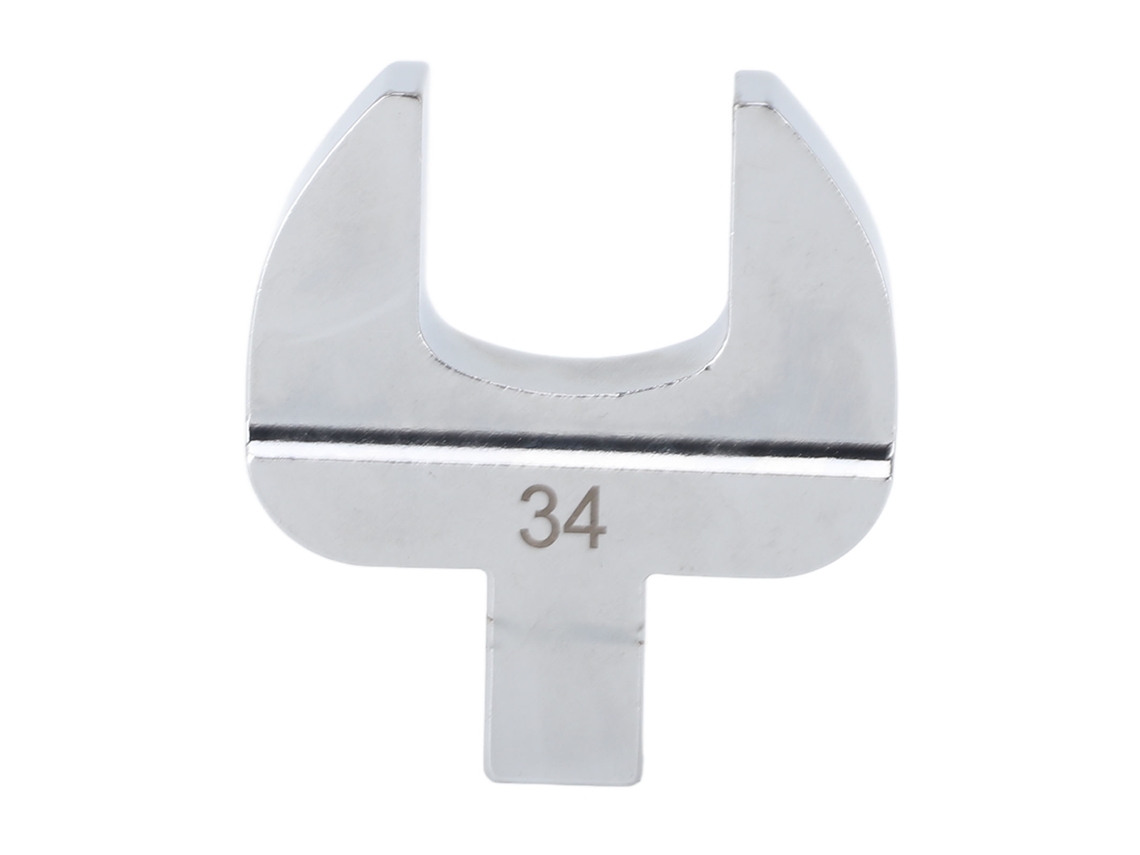 Llave De Boca Abierta De Acero De Alto Carbono De 14 X 18 Mm, Repuesto Cromado Pulido De 34 Mm.