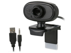 Cámara web para computadora con micrófono, 480p, con clip, USB 2.0, color negro, Yizhood (negro)